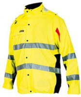 Bergset regnjakke EN 471 kl.3 Antiflame